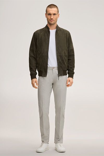 Windsor Borello Oliv Wildleder Blouson Jacke im Bomber-Stil