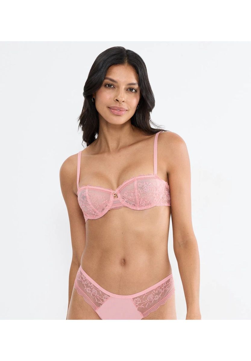 Bügel-BH mit Spitze und leicht gefütterten Cups