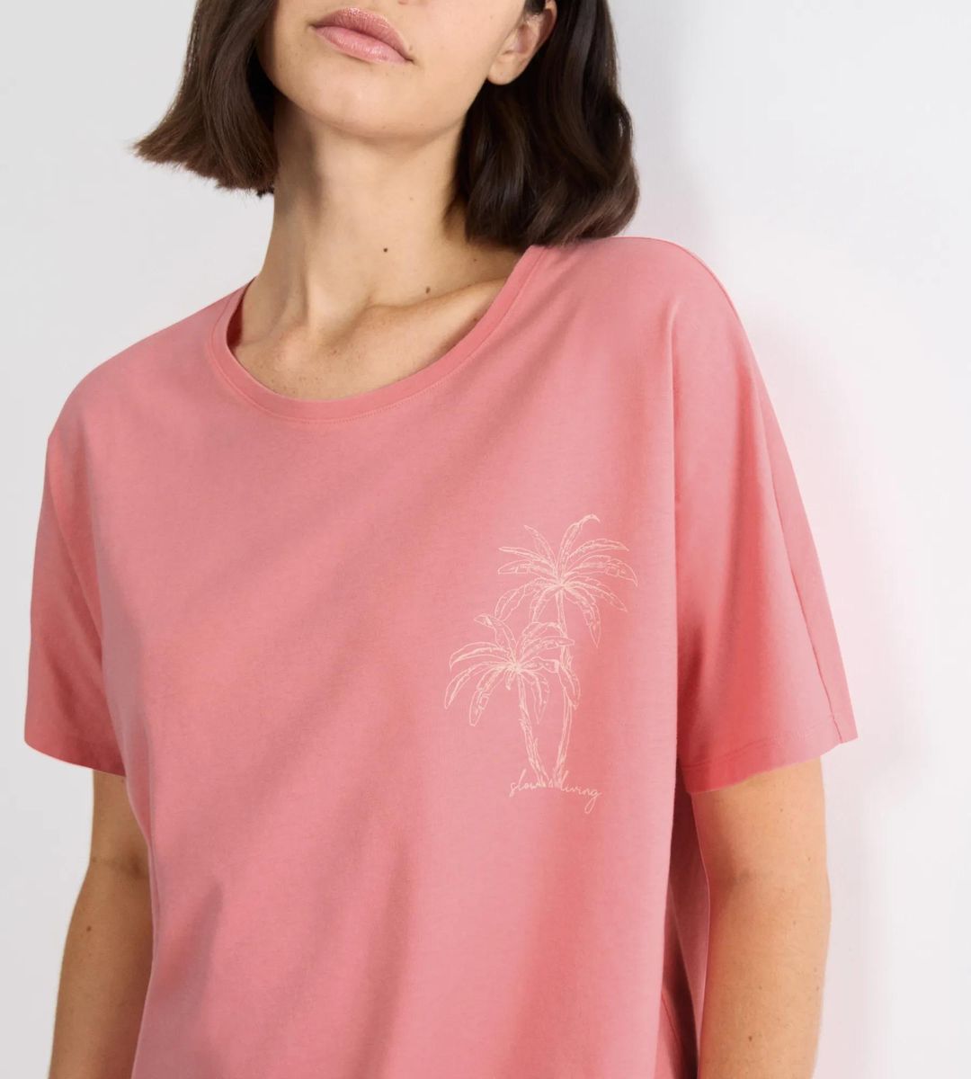 Schlafshirt mit lockerer Passform und Grafik