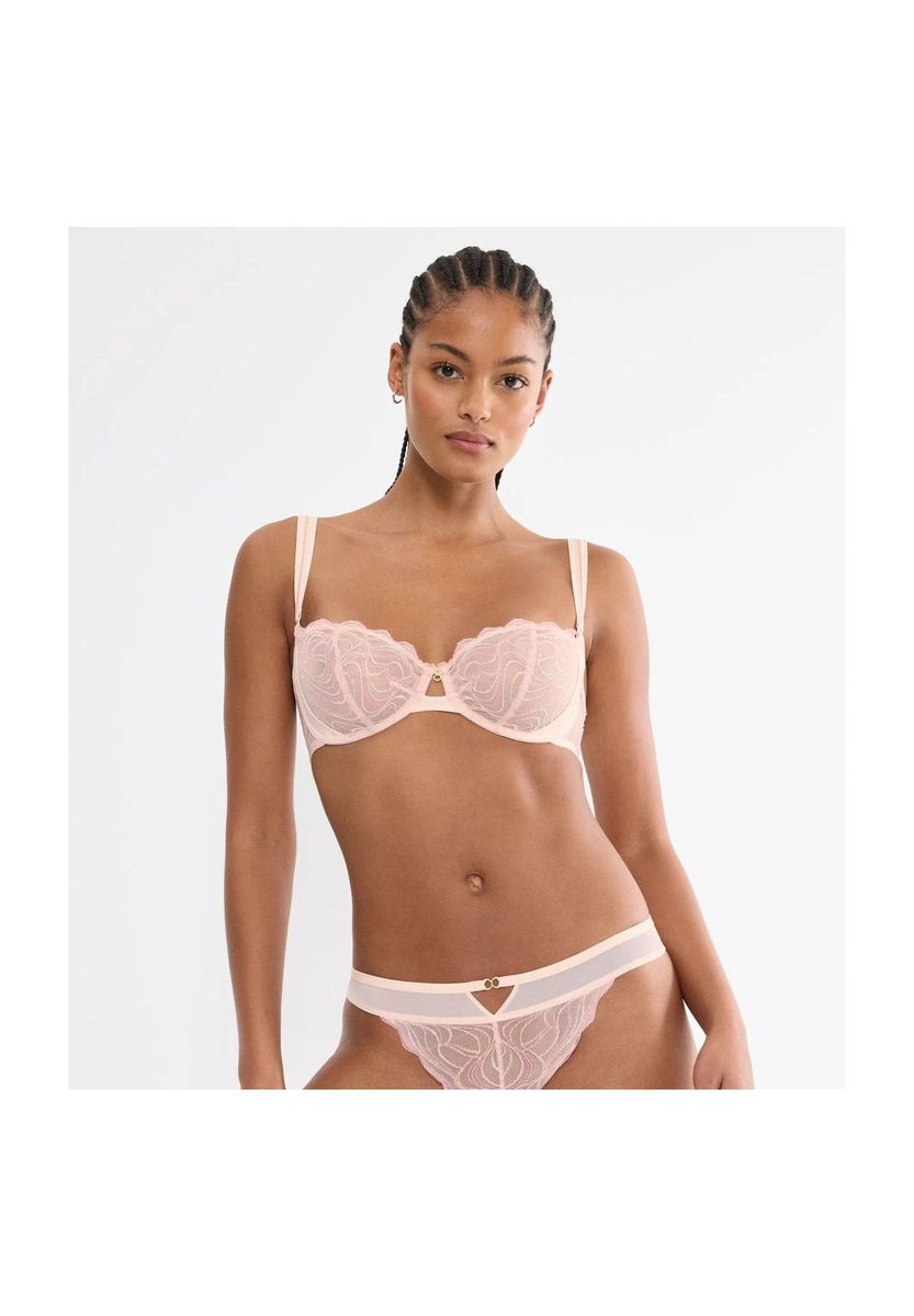 Balconette-BH aus Spitze mit Bügelstütze