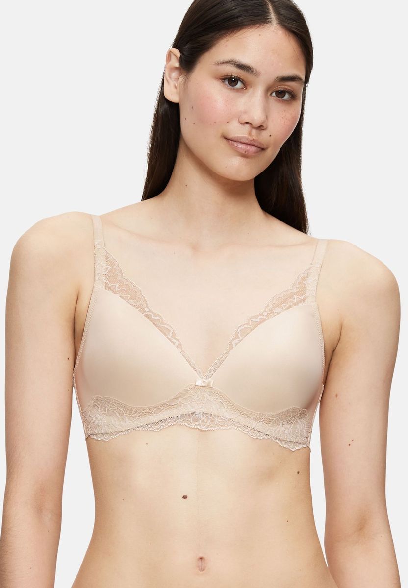 Bügel-BH mit Spitzeneinfassung und Polsterung