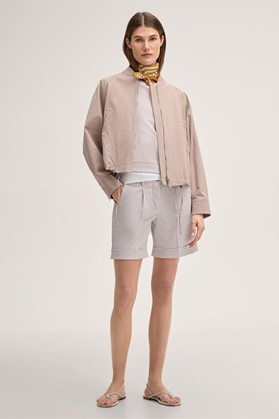 Windsor Ecru Zehentandale aus Lammnappaleder mit Knotendetail