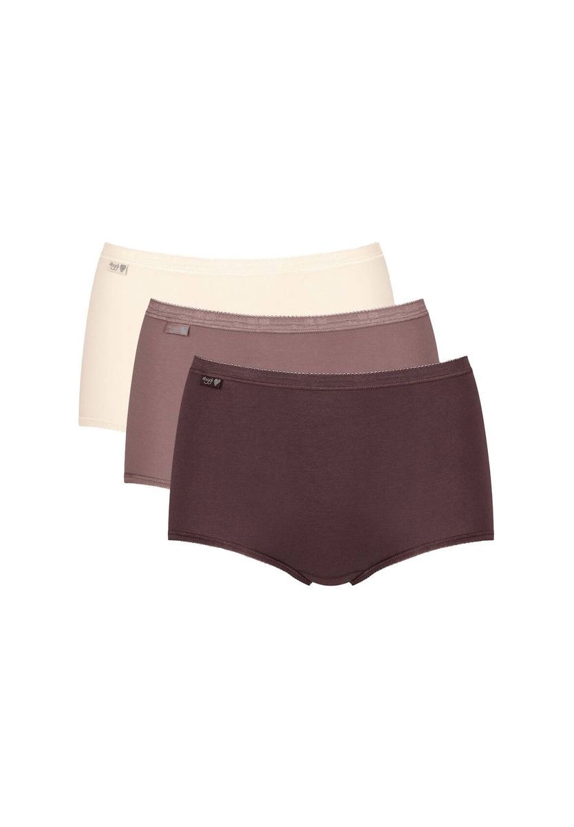 Klassische Baumwoll-Maxi Slips Dreierpack