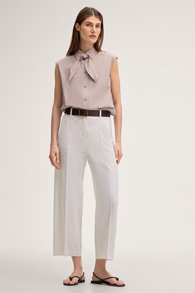 Windsor Munutzer braune Sandalen aus Lammnappaleder mit Knotendetail