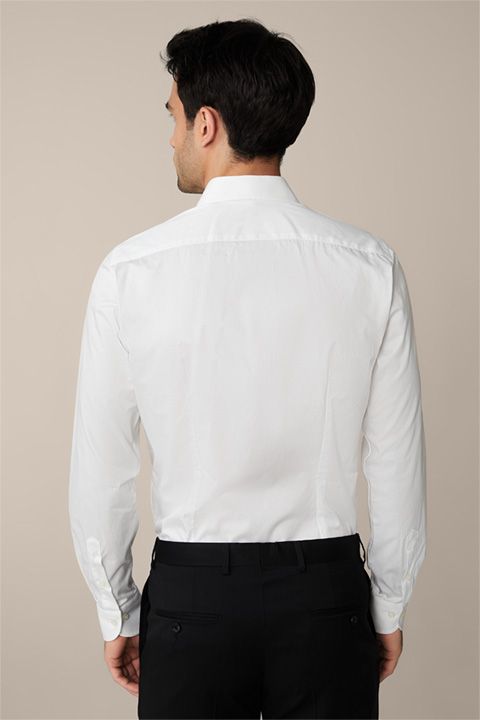 Elegantes Weißes Baumwoll-Twill-Hemd