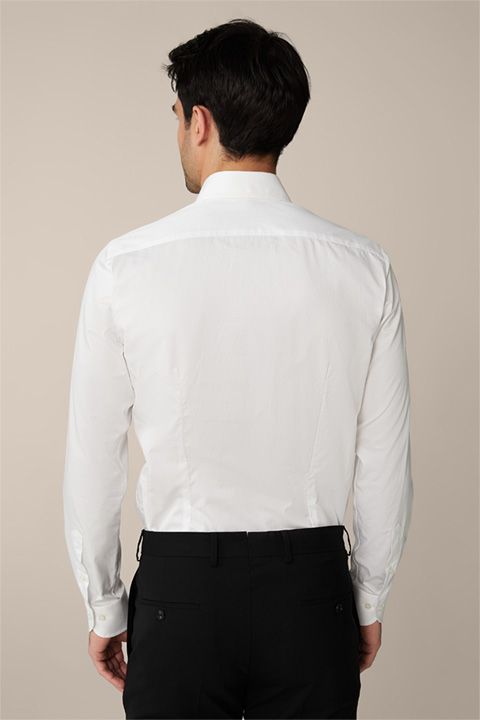 Windsor Trivo Weißes Baumwoll-Twill-Hemd Cutaway-Kragen Modern Fit