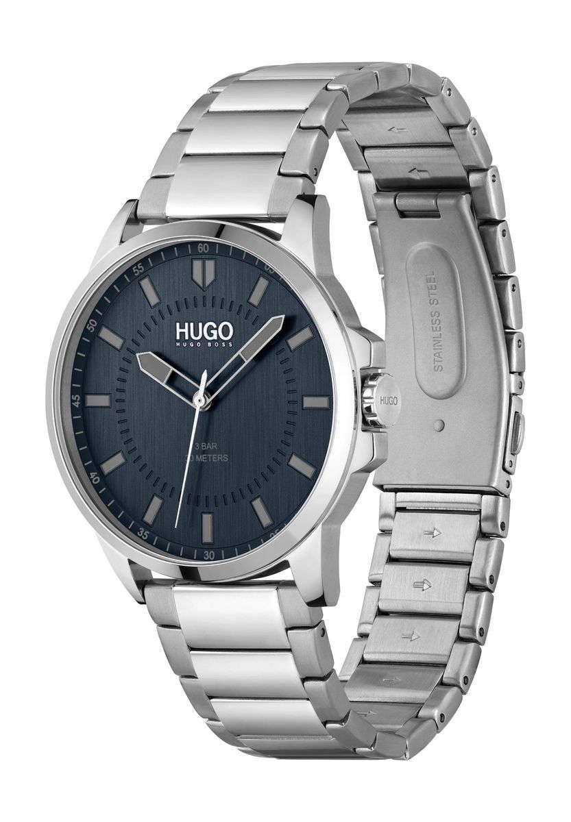 Herrenuhr Silberfarbenes Edelstahl