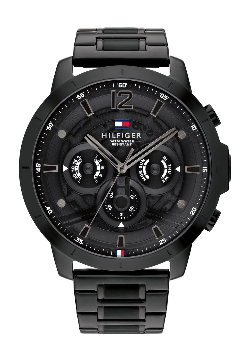 Matte schwarze Edelstahl Herrenuhr