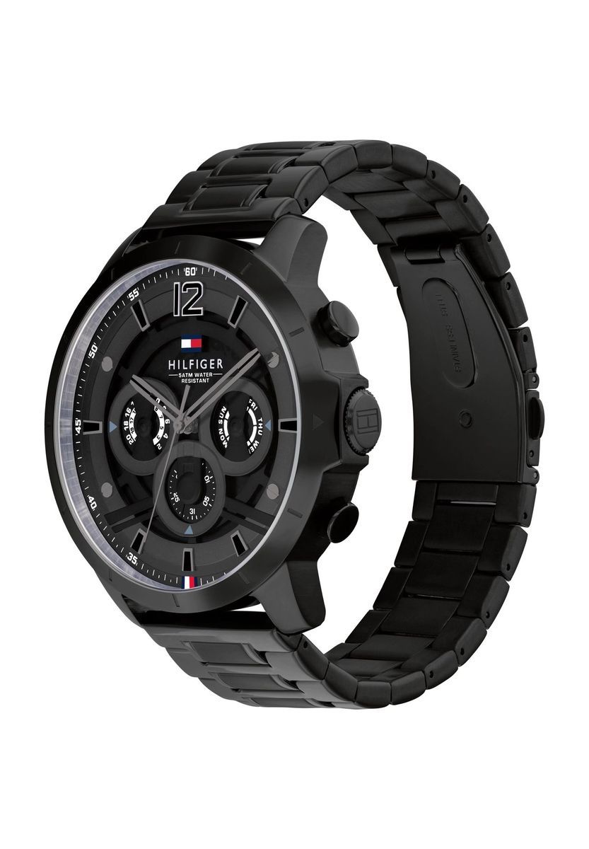 Matte schwarze Edelstahl Herrenuhr