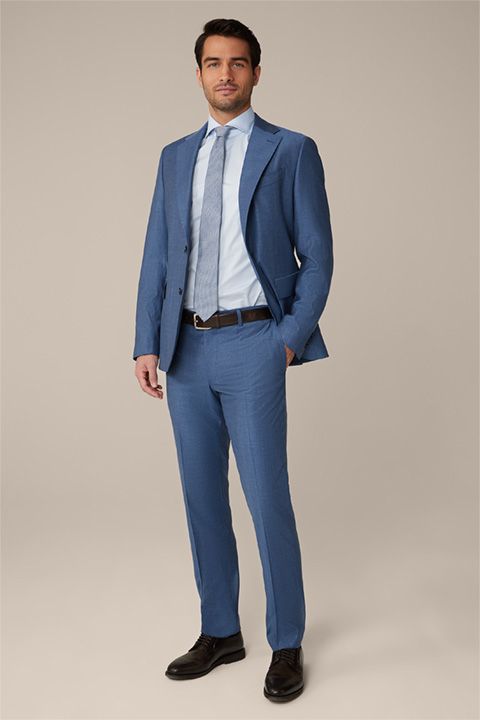 Windsor Riccio hellblaues Baumwollhemd Haifischkragen Regular Fit