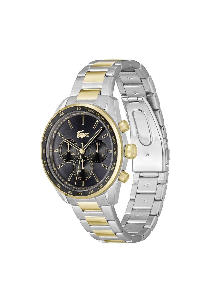 Zweifarbige Edelstahl Chronograph Uhr