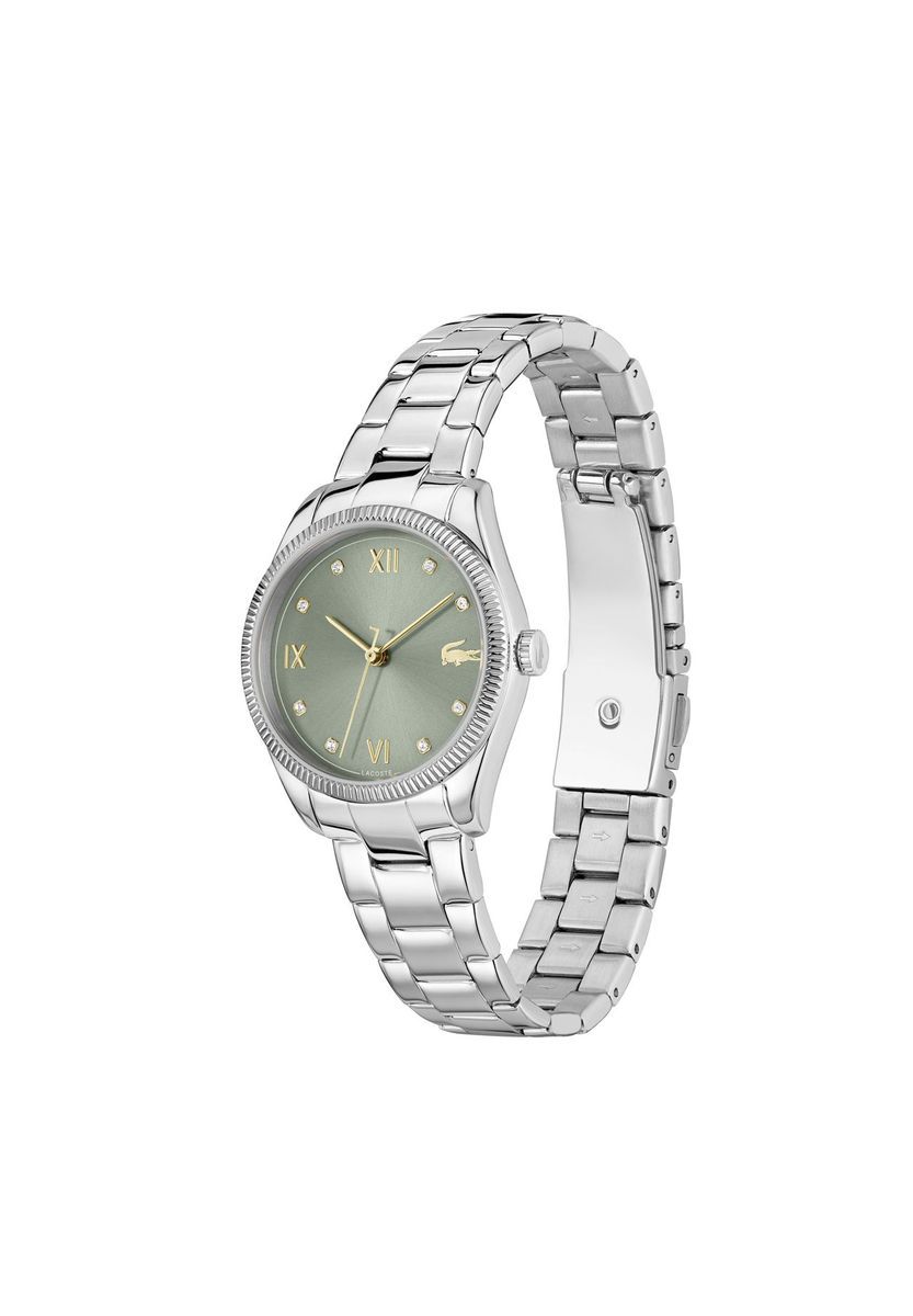 Elegante Damen Silberfarbene Armbanduhr