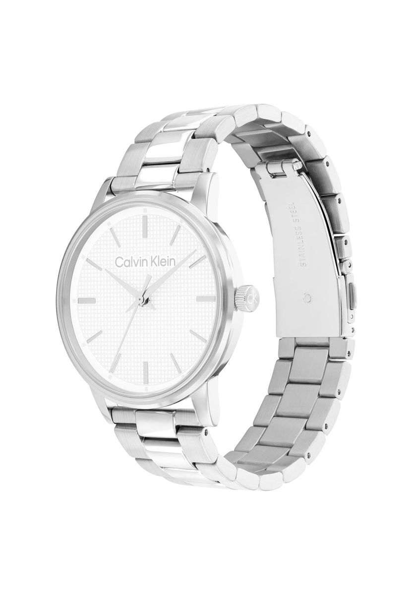 Minimalistische Quarzuhr aus Edelstahl