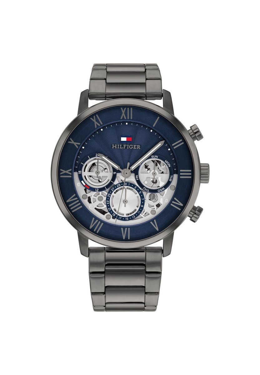 Tommy Hilfiger Chronograph Uhr mit blauem Zifferblatt