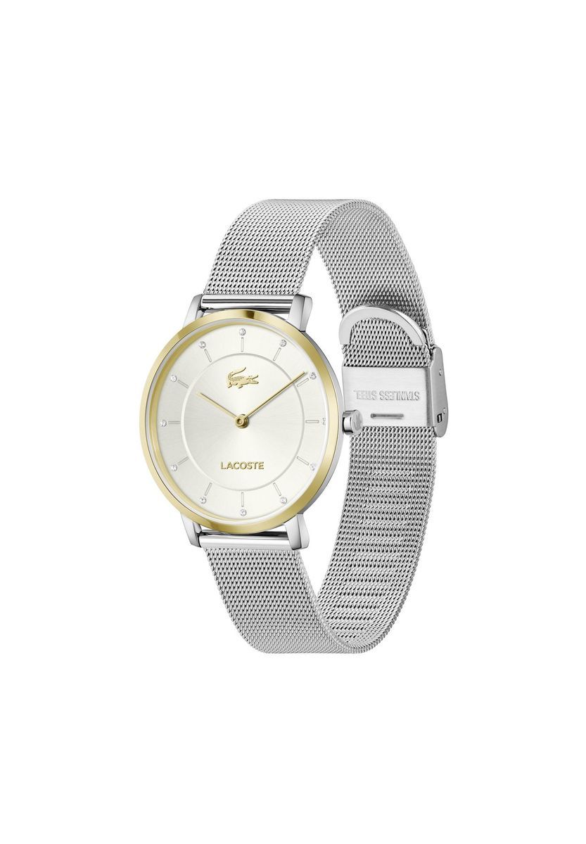 Bicolor Edelstahl Mesh Armbanduhr