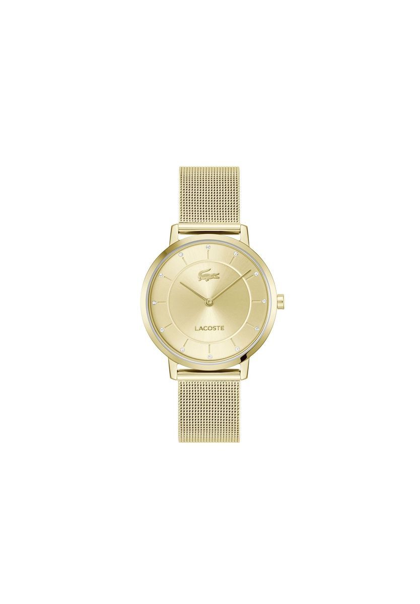Elegante goldene Mesh-Armbanduhr