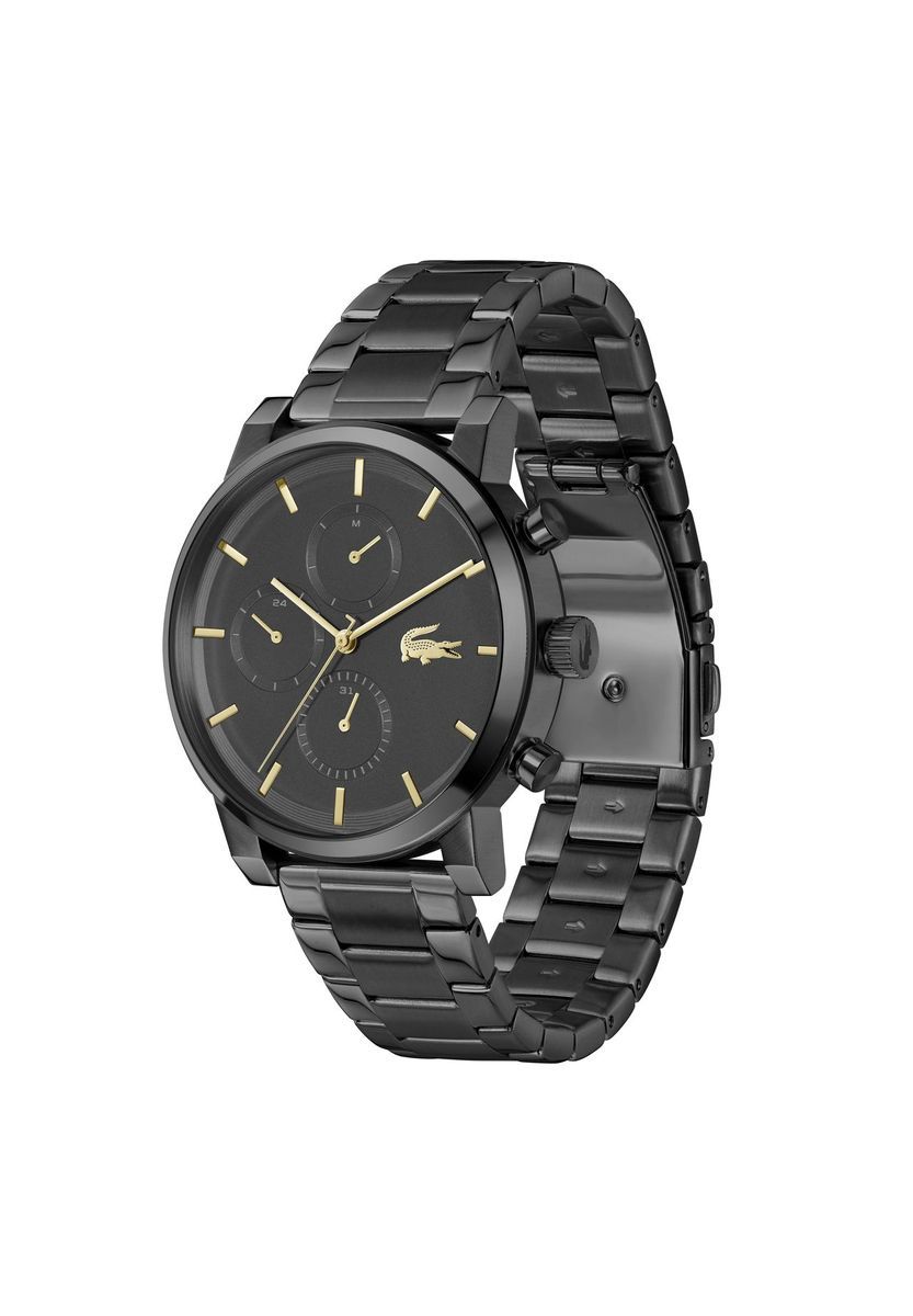 Herren Chronograph Edelstahl Armbanduhr