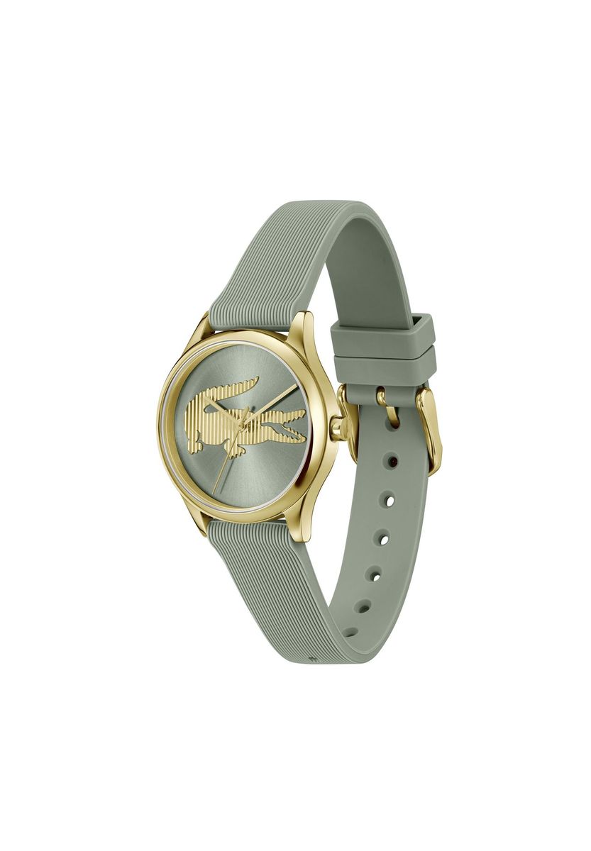 Moderne Lacoste Damen Armbanduhr mit Grünem Armband