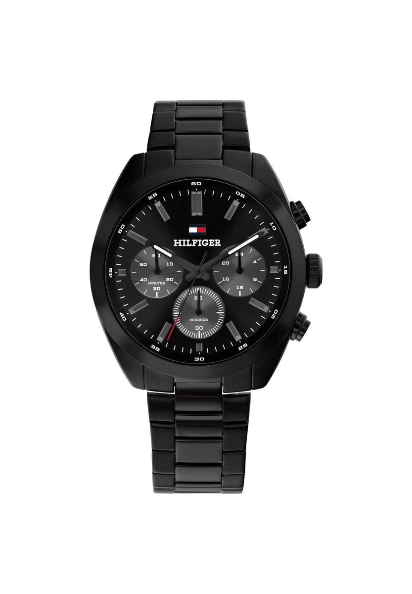 Herren Hudson Schwarze Chronograph Uhr