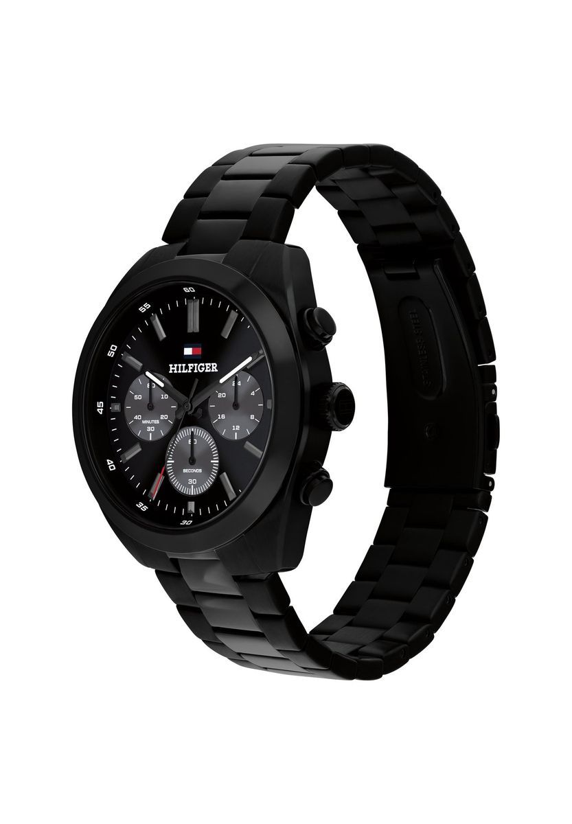 Herren Hudson Schwarze Chronograph Uhr