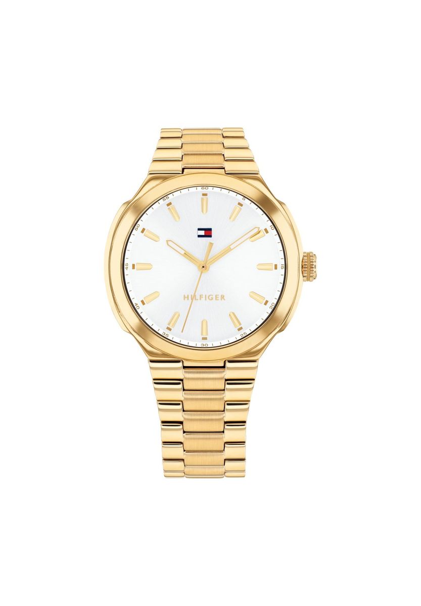 Goldfarbene Edelstahluhr mit Armband