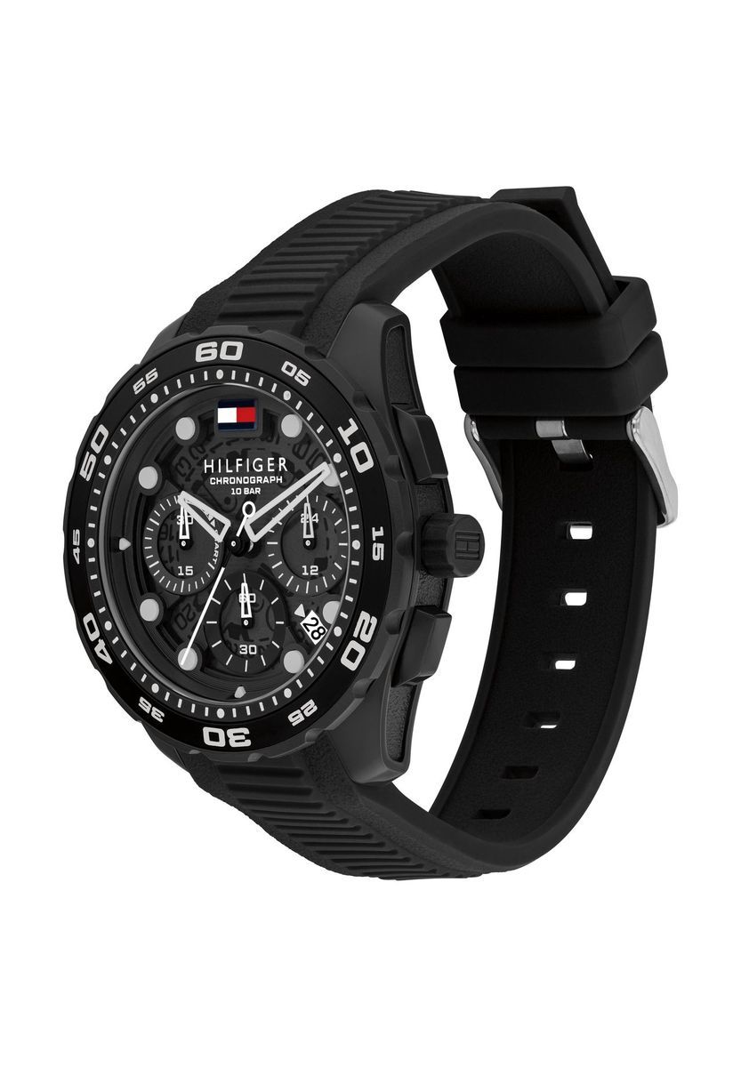 Herren Chronograph Uhr Schwarz