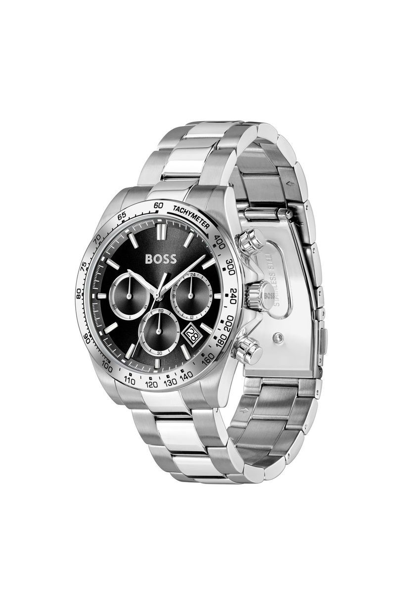 Herren-Chronograph Uhr Edelstahl
