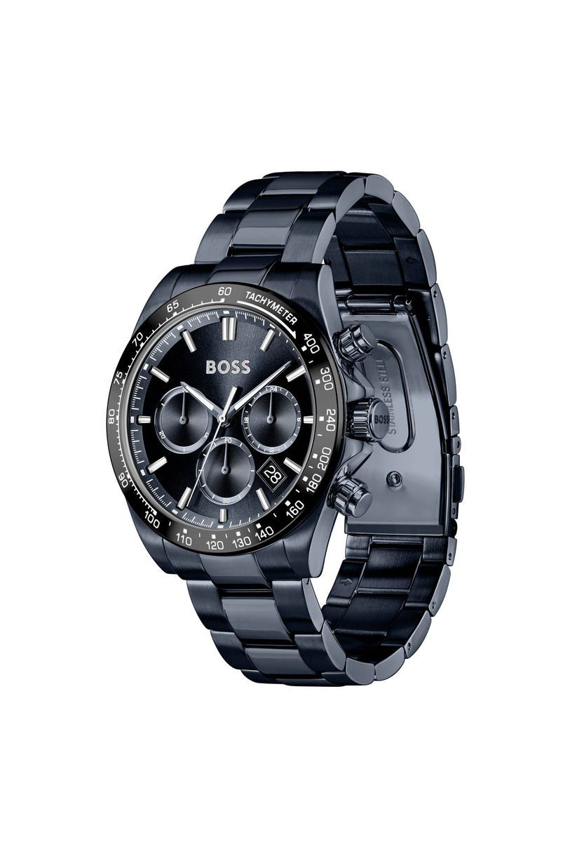 Herren-Chronograph-Uhr mit Tachymeterlünette