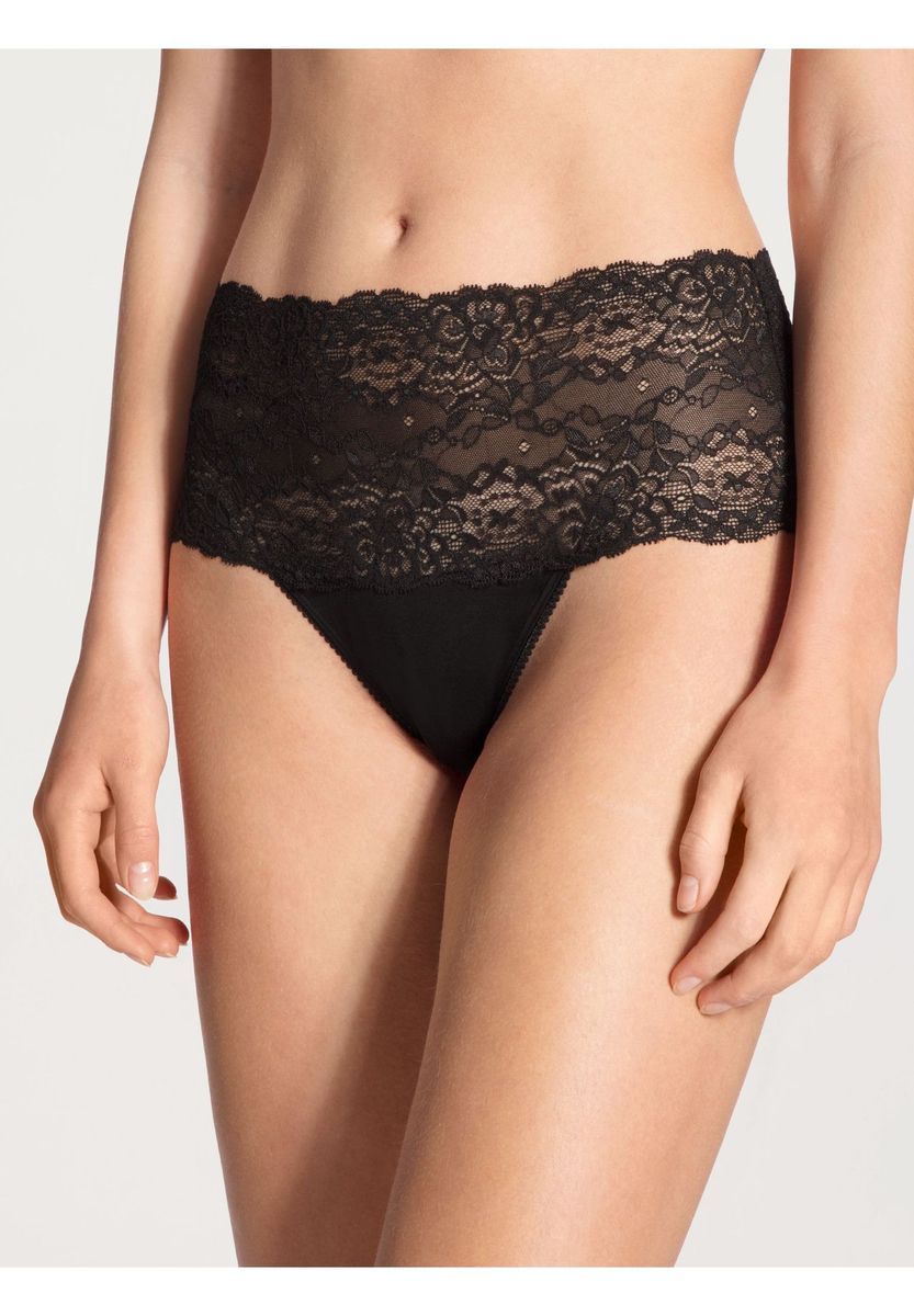 Damen High-Waist Spitzen Slip