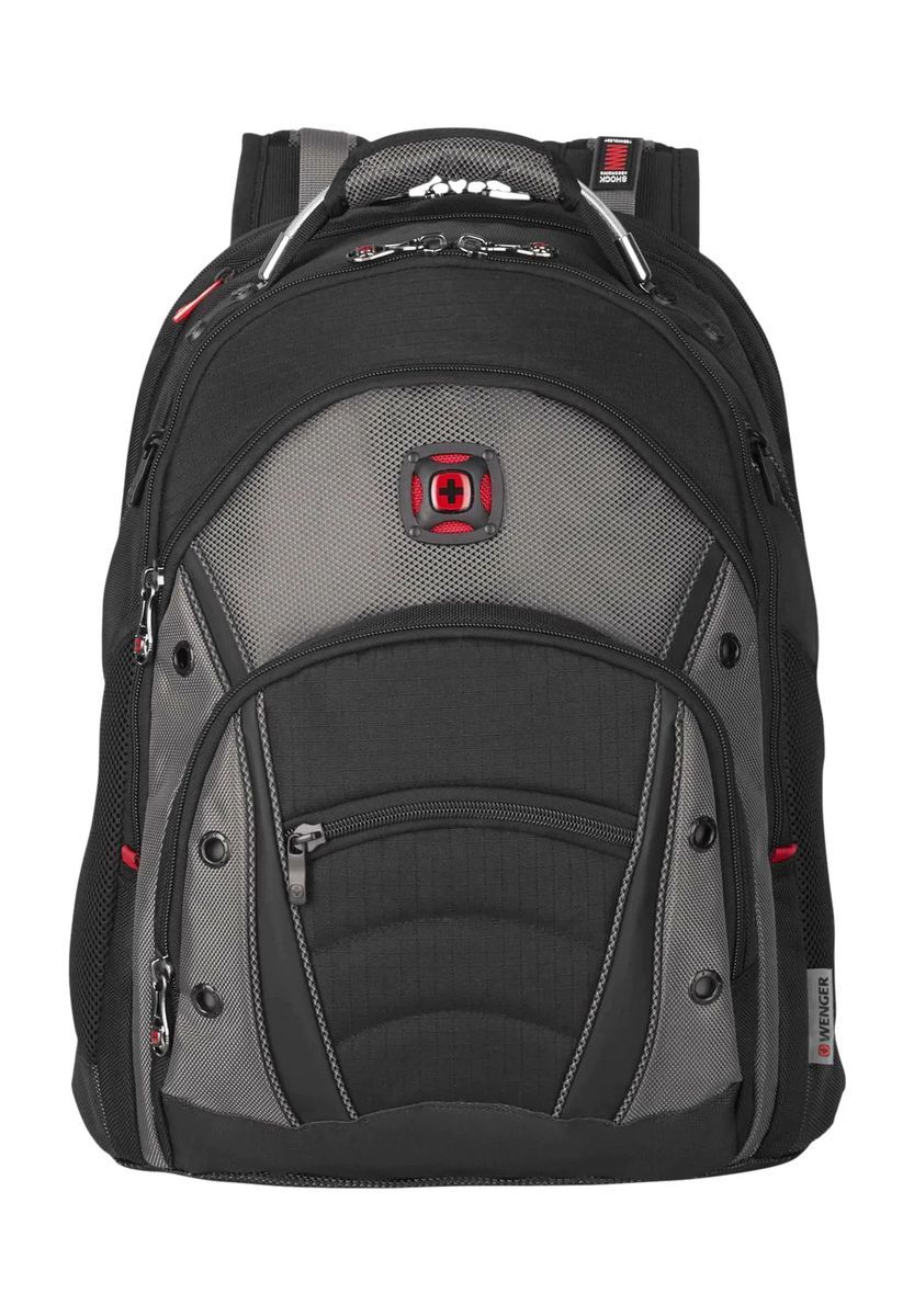 WENGER® Laptop Rucksack "Synergy", 16" Laptopfach, Emblem, zweifarbig, 30 L, für Herren, schwarz|grau