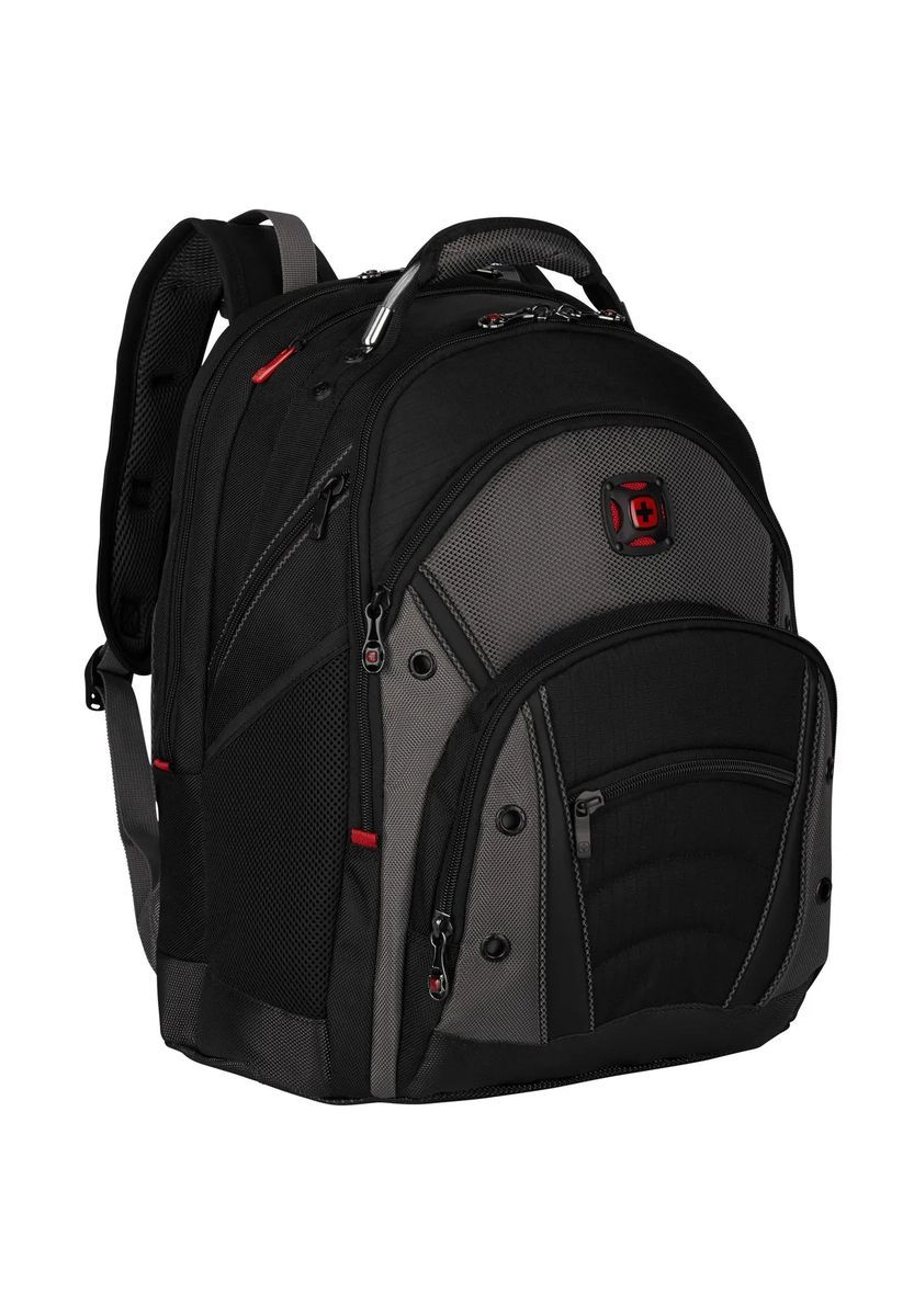WENGER® Laptop Rucksack "Synergy", 16" Laptopfach, Emblem, zweifarbig, 30 L, für Herren, schwarz|grau