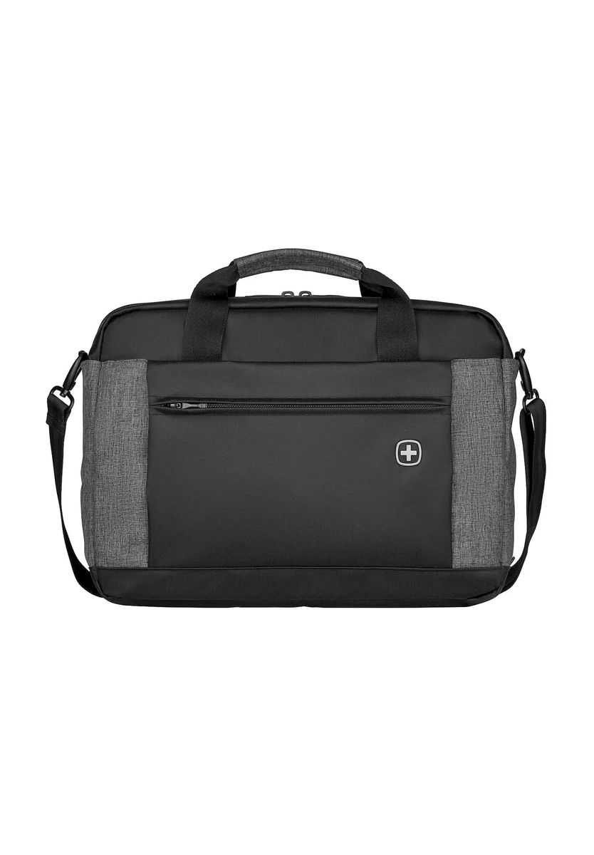 WENGER® Laptoptasche, Zweiwegereißverschluss, Trolley-Aufsteck-Funktion, schwarz