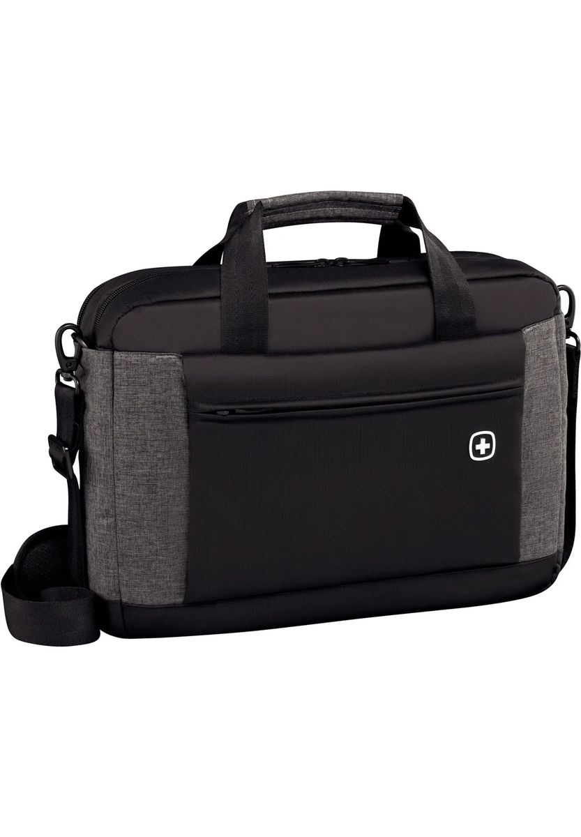WENGER® Laptoptasche, Zweiwegereißverschluss, Trolley-Aufsteck-Funktion, schwarz