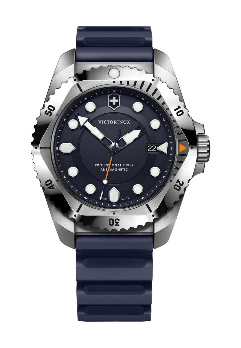 Professionelle Taucheruhr blaues Armband