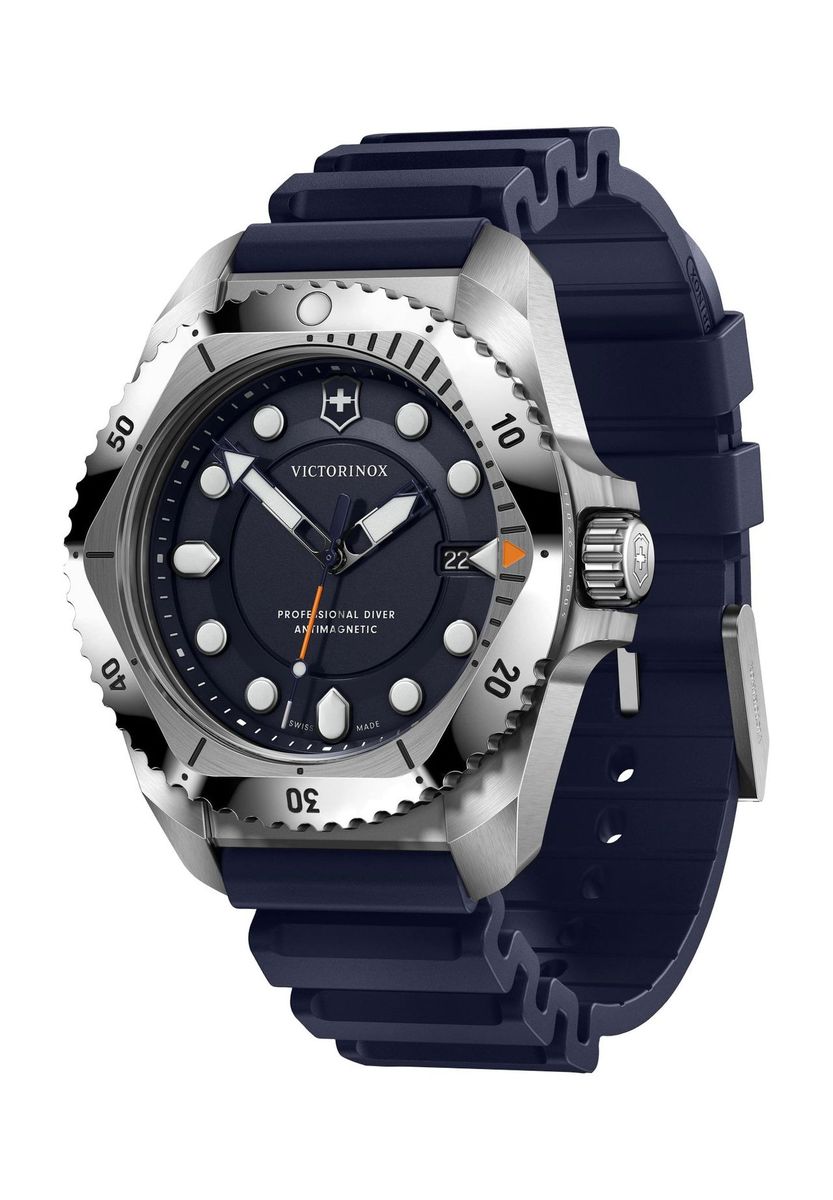 Professionelle Taucheruhr blaues Armband