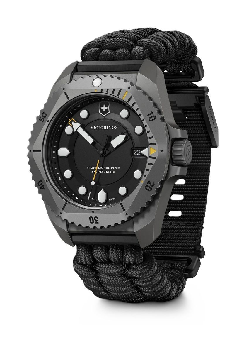 Professionelle Taucheruhr Quarz mit Paracord