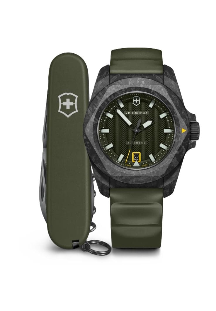 Herren Automatische Olivgrüne Armbanduhr