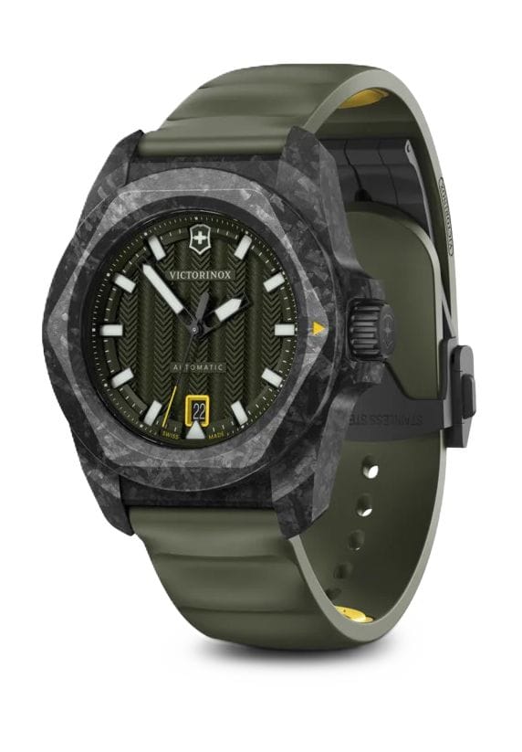 Herren Automatische Olivgrüne Armbanduhr