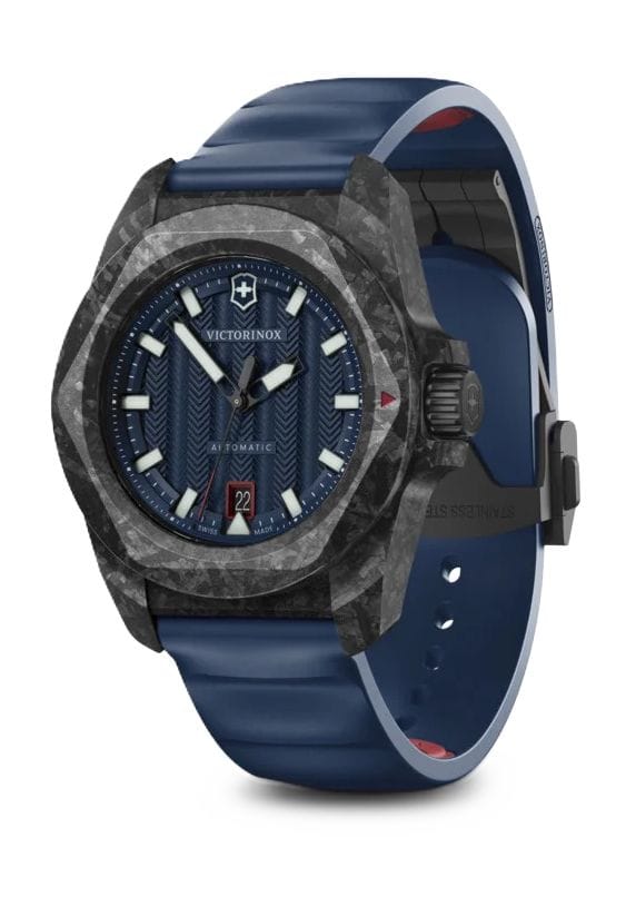 Automatische Schweizer Uhr Blaues Zifferblatt