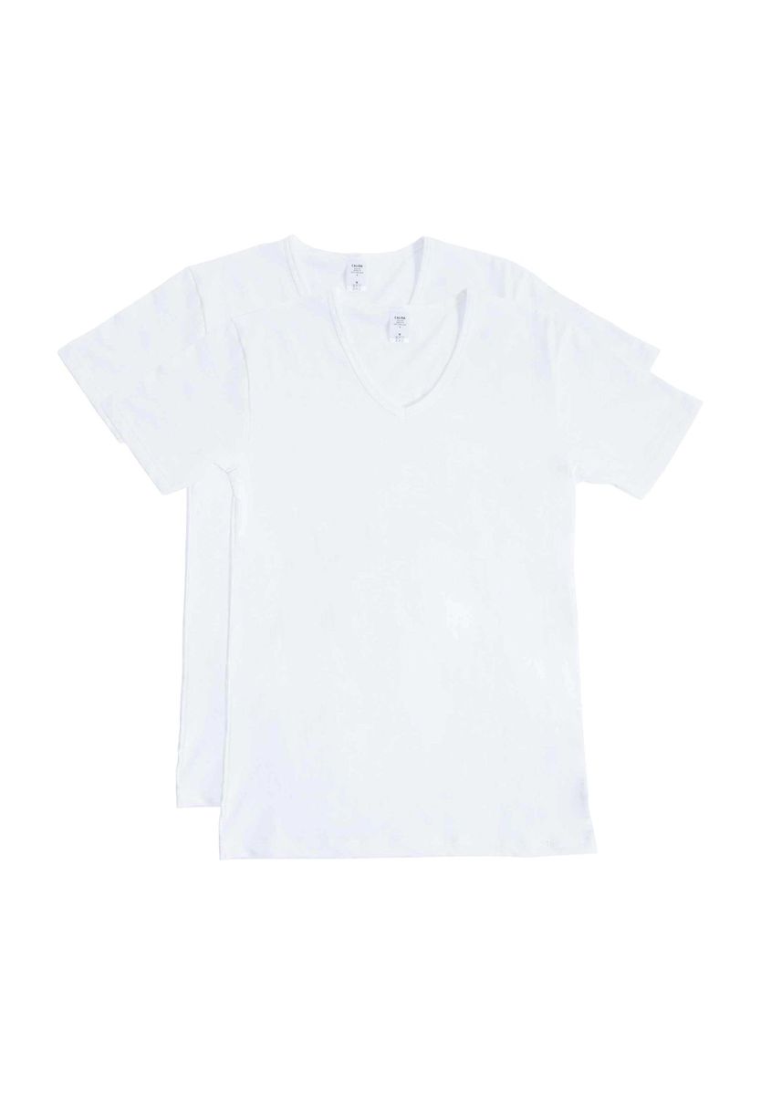 Herren V-Ausschnitt Unterhemd Doppelpack