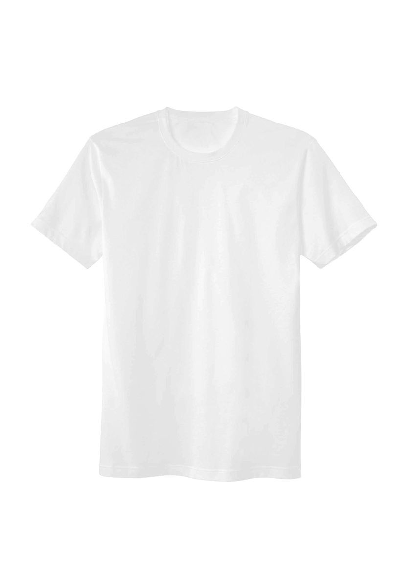 Klassisches Baumwoll-T-Shirt mit Rundhalsausschnitt