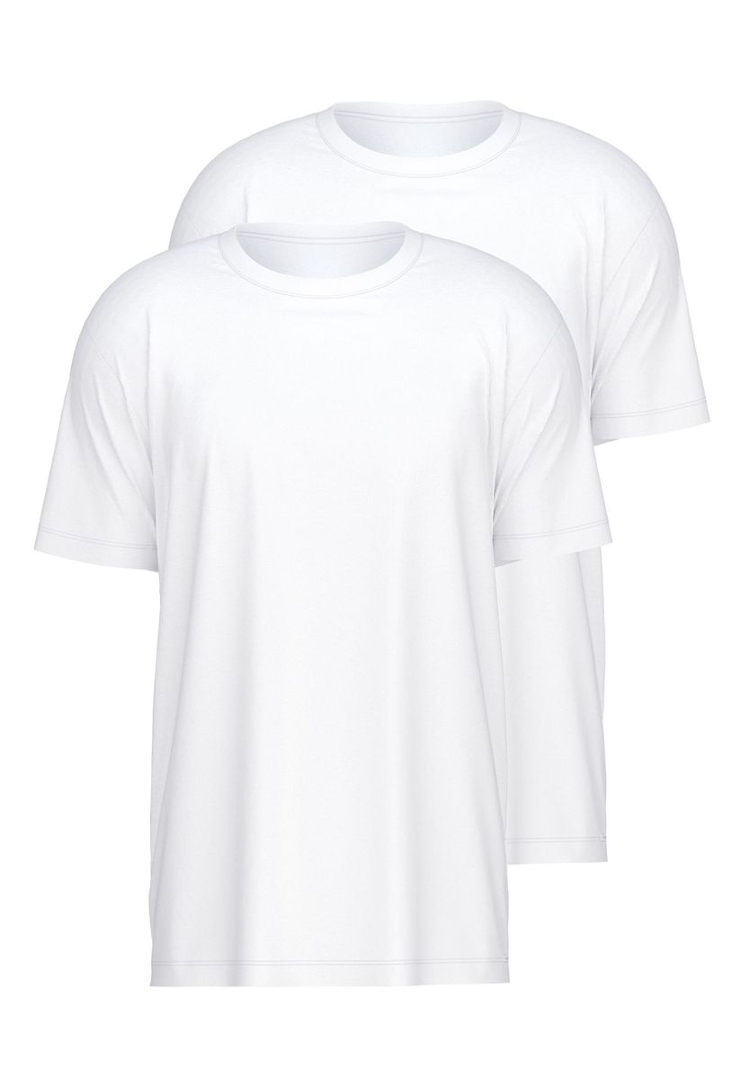 Klassisches Baumwoll-T-Shirt mit Rundhalsausschnitt