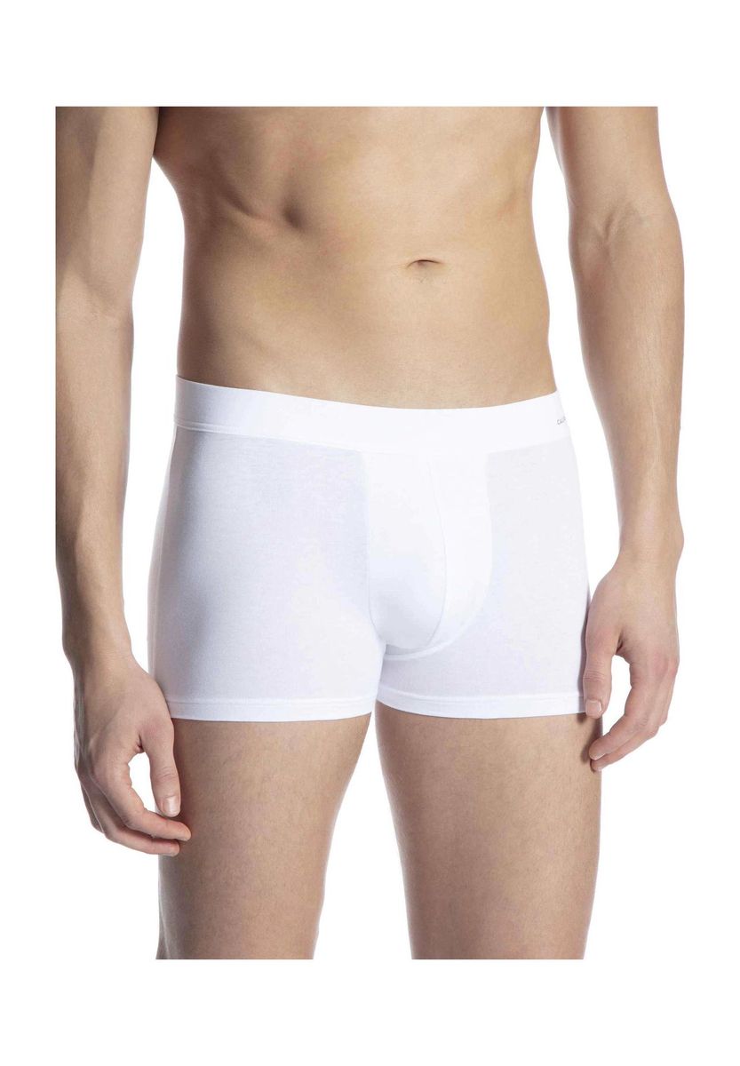 Klassische weiße Baumwoll-Boxershorts