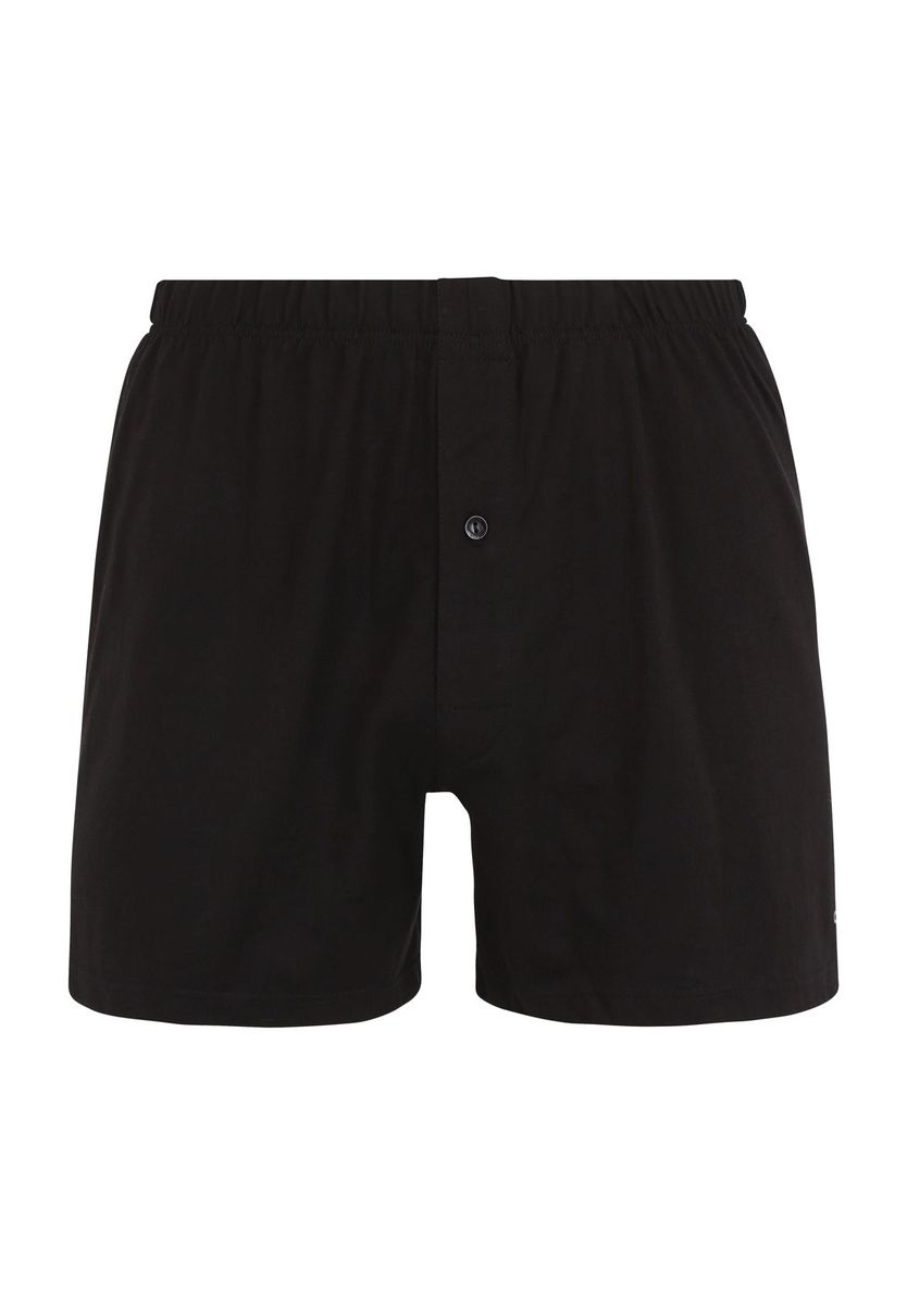 Klassische schwarze Baumwoll-Boxershorts