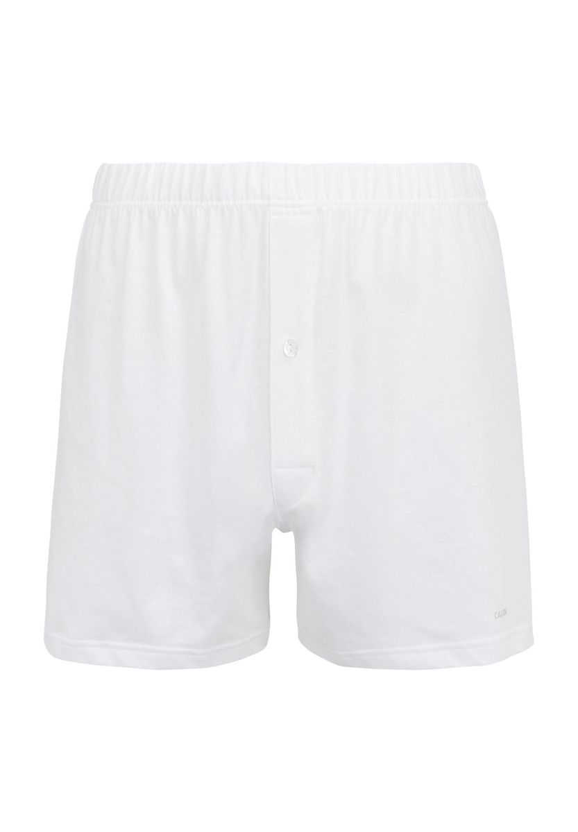Klassische Baumwoll-Boxershorts mit Knopfleiste