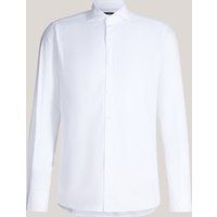 Windsor Lano Weißes Baumwollhemd Shaped Fit Haifischkragen