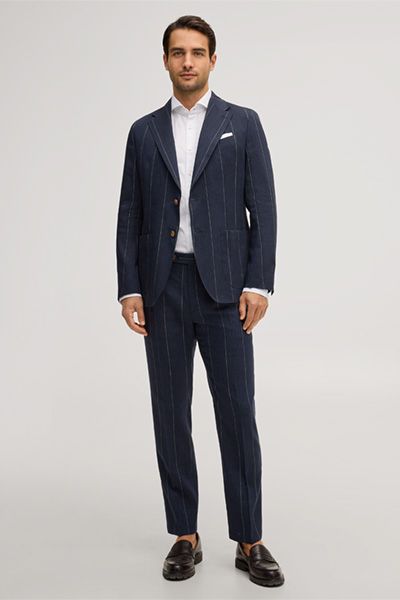 Windsor Lano Weißes Baumwollhemd Shaped Fit Haifischkragen