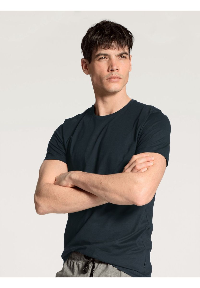 Klassisches Baumwoll-T-Shirt mit Rundhalsausschnitt