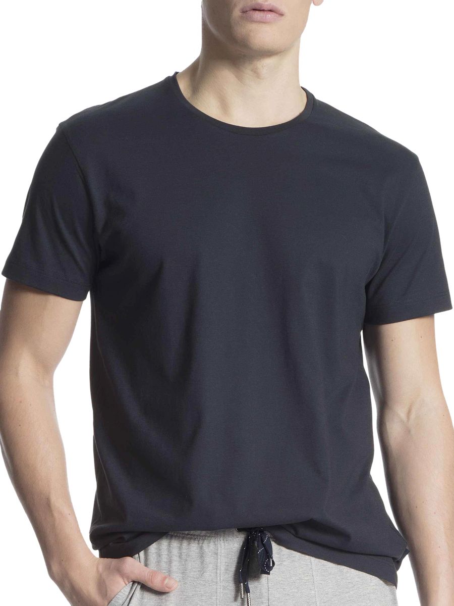 Klassisches Baumwoll-T-Shirt mit Rundhalsausschnitt
