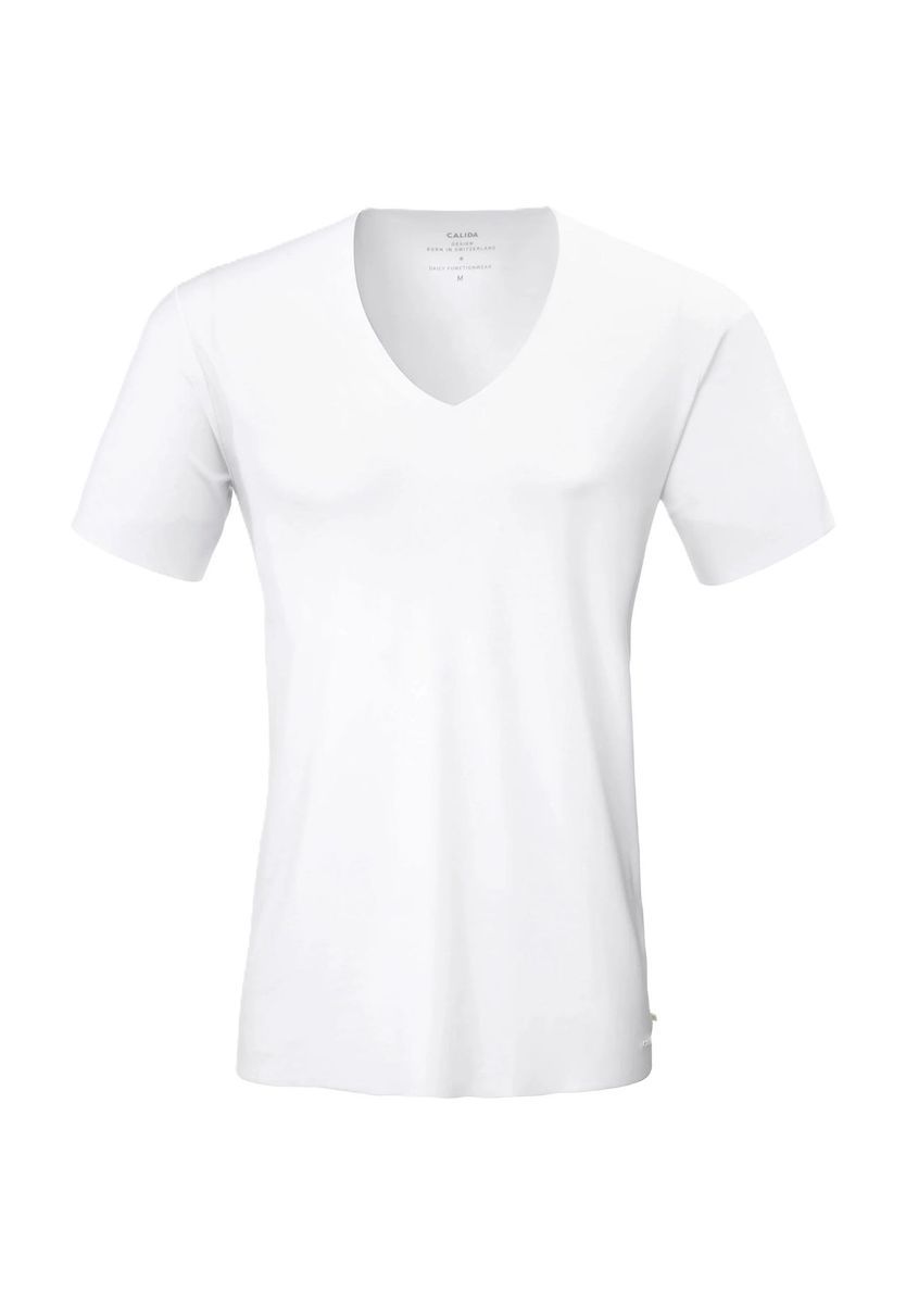 Essentielles V-Ausschnitt Kurzarm-Unterhemd